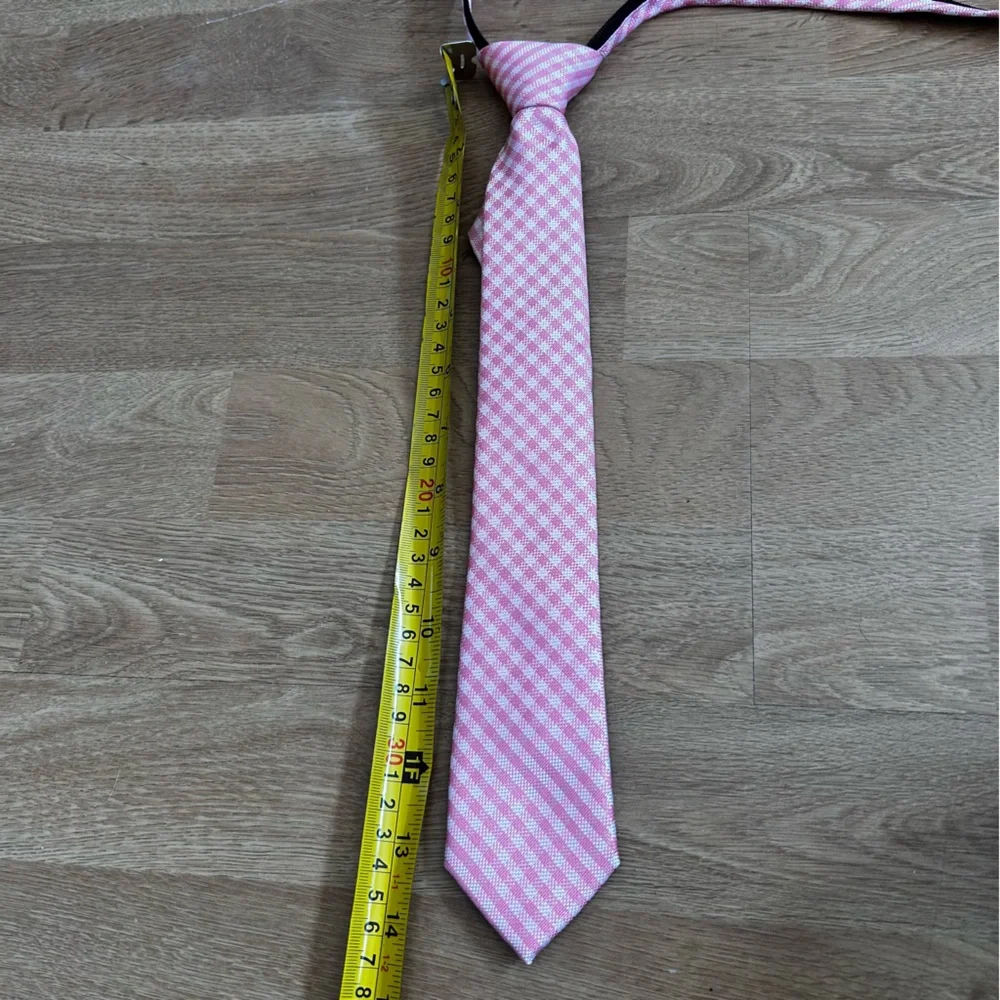 Tommy Hilfiger Pink Checkered Tie for kids boys